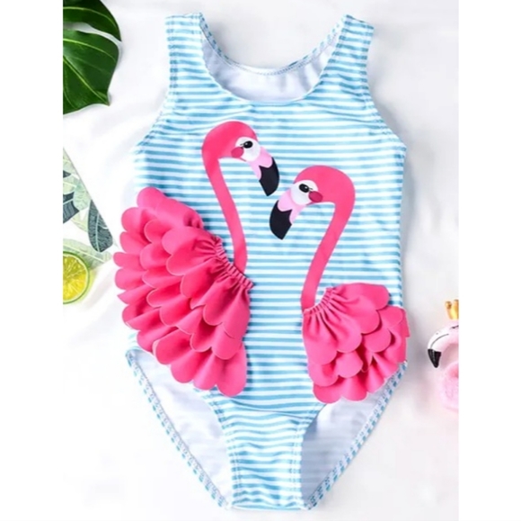 NEW! Girls One Piece Bathingsuit - Picture 1 of 11